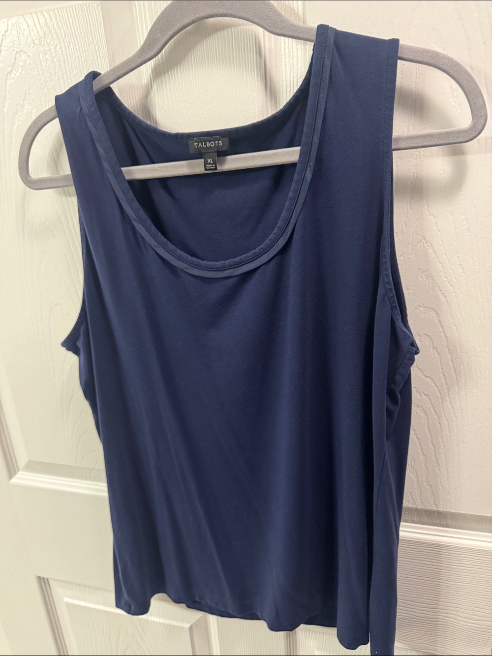 Talbots Deep Blue Scoop Neck Tank
